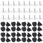 Fako Bijoux® - 25 Steek Pinnen Met Rubberen Pin Backs -, Hobby en Vrije tijd, Kralen en Sieraden maken, Verzenden, Nieuw