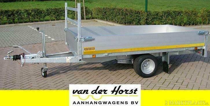Plateauwagen 250x145 of 256x150cm aanhangwagen NIEUW, Auto diversen, Aanhangers en Bagagewagens, Nieuw