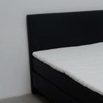 Goedkope Boxspring Bravo 70 x 200 Stof Zwart €209,- Outlet, Grijs, Nieuw, 200 cm, Eenpersoons