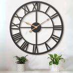 Tyme Wandklok Romeinse Cijfers - 34cm Klok Industrieel -, Ophalen of Verzenden, Nieuw
