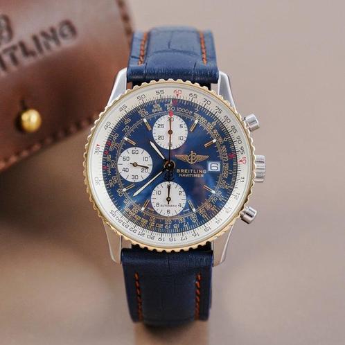 Breitling - Old Navitimer Chronograph Gold Bezel - Zonder, Sieraden, Tassen en Uiterlijk, Horloges | Heren