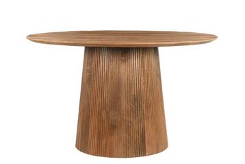 Ronde Eettafel Salvator – Bruin Mangohout | 130 cm beschikbaar voor biedingen