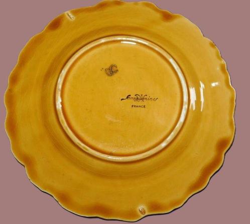 Sarreguemines - Dessertservies (6) - Keramiek, Porselein -, Antiek en Kunst, Antiek | Meubels | Tafels