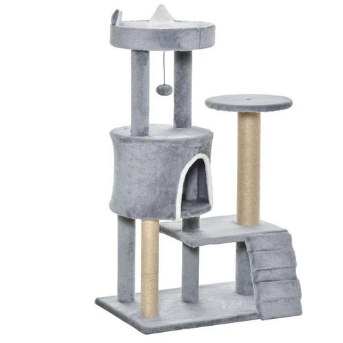 TRUUSK Krabpaal Met Kattengrotladder Krabpaal Hoogte 100 Cm, Dieren en Toebehoren, Katten-accessoires, Nieuw, Verzenden