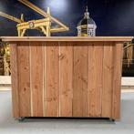 Douglas Houten Bar op Maat | Warm en Duurzaam voor Buiten, Ophalen of Verzenden, Nieuw, Inclusief barstoelen