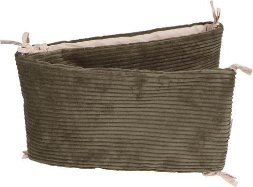 MamaLoes Velours Rib Groen 30 x 180 cm Bedbumper ML020513, Kinderen en Baby's, Kinderkamer | Beddengoed, Nieuw, Verzenden