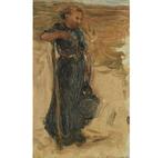 Bernard Blommers (1845-1914)Attrib to - Fishermans wife, Antiek en Kunst, Kunst | Schilderijen | Klassiek