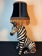 Tafellamp - Keramiek, Messing, Textiel