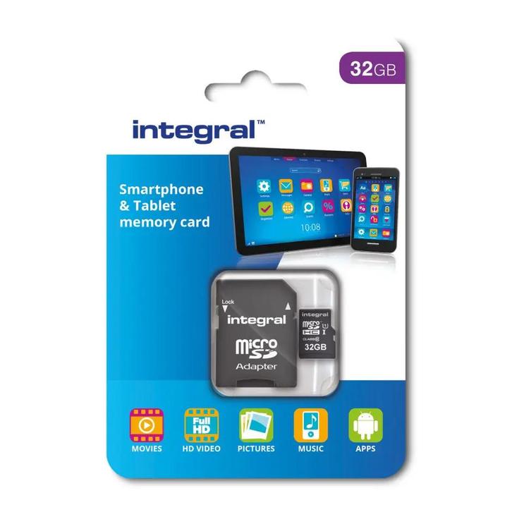 Integral Smartphone & Tablet microSDHC 32GB - 90MB/s UHS-..., Huis en Inrichting, Lampen | Overige, Nieuw, Ophalen of Verzenden