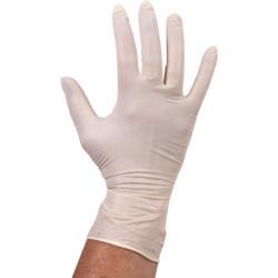 Handschoen latex poedervrij wit L - 100 stuks, Huis en Inrichting, Schoonmaakartikelen, Verzenden