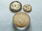 Europa. Lot of 1/6 Thaler/3 Mark/10 Gulden (3 pieces), Postzegels en Munten