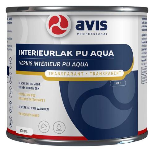 Avis interieurlak pu aqua mat, 500 ml, Doe-het-zelf en Verbouw, Verf, Beits en Lak, Nieuw, Verzenden