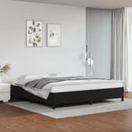 vidaXL Bedframe kunstleer zwart 200x200 cm, Overige materialen, Verzenden, Zwart, Overige maten