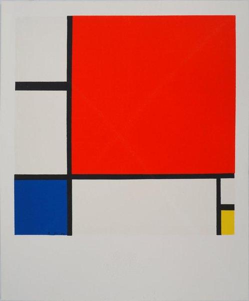 Piet Mondrian (1872-1944) - Composition II en rouge, bleu et, Antiek en Kunst, Kunst | Schilderijen | Modern