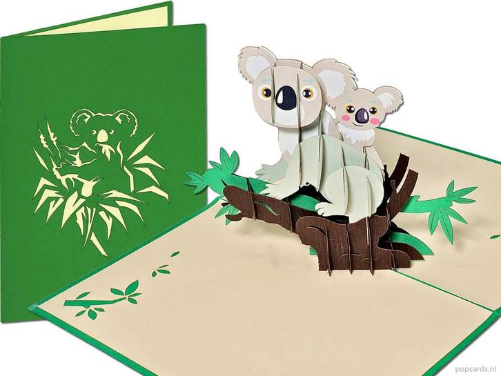 Koala met kind | Geboortekaart jongen meisje baby, Diversen, Wenskaarten, Verzenden