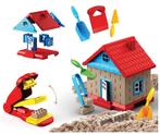 PLAY IT Kinetisch Zand Huis Blokmaker 750gram - Bruin - Spee, Bouwen, Nieuw, Verzenden