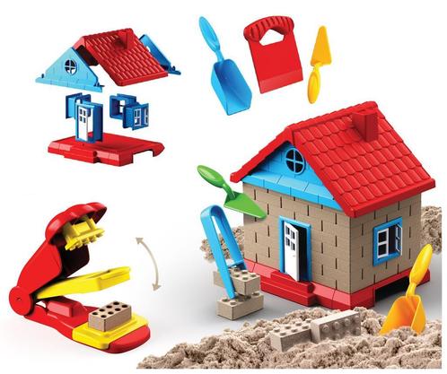 PLAY IT Speelzand Huis Blokmaker 750gram - Magic Sand, Kinderen en Baby's, Speelgoed | Educatief en Creatief, Knutselen, Bouwen