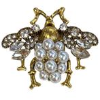 Fako Bijoux - Magnetische Broche - Kever Met Parels -, Sieraden, Tassen en Uiterlijk, Broches, Verzenden, Nieuw