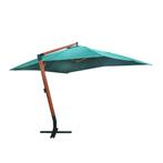 vidaXL Zweefparasol Melia 300x400 cm groen, Tuin en Terras, Parasols, Verzenden, Nieuw, 3 tot 4 meter, Zweefparasol