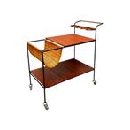 Serveerwagen - Hout, Metaal, Rattan