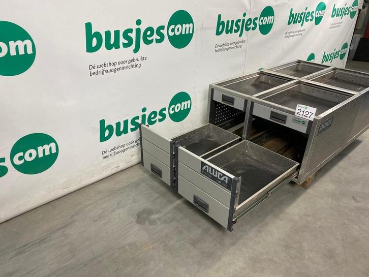 Aluca aluminium gebruikte bedrijfswagen inrichting (nr 2127), Auto diversen, Overige Auto diversen, Ophalen of Verzenden