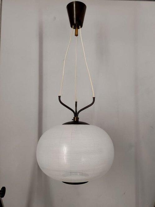 Lamp - Aluminium, Glas, Messing, Antiek en Kunst, Antiek | Lampen