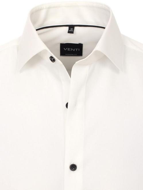 Venti Overhemd Met Manchet Modern Fit 001980-003 Gebroken, Kleding | Heren, Overhemden, Wit, Nieuw, Verzenden