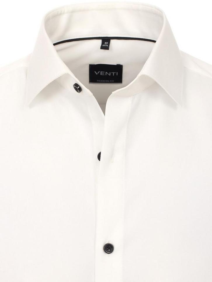 Venti Overhemd Met Manchet Modern Fit 001980-003 Gebroken, Kleding | Heren, Overhemden, Wit, Nieuw, Verzenden