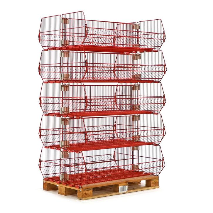 Gebruikte Stortmand palletaanbieding met grijpopening, Zakelijke goederen, Kantoor en Winkelinrichting | Magazijn, Stelling en Opslag