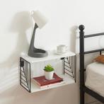 Wandrek Moss 39x18x23 cm zwart en wit [en.casa], Verzenden, Nieuw
