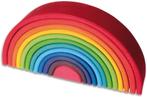 Grimms - Houten Regenboog Stapelaar Groot (12-delig) 38cm, Nieuw