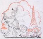 Het Schaap gevangen (lijst optie, Lithos), Antiek en Kunst, Verzenden