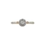 Gouden ring met diamant 14 karaat, Sieraden, Tassen en Uiterlijk, Ringen, Verzenden, Zo goed als nieuw, Wit, Goud