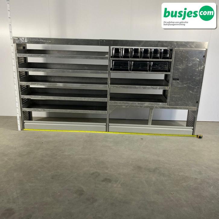 Aluca bedrijfswageninrichting 3000x425x1550mm (2681), Auto diversen, Overige Auto diversen, Ophalen of Verzenden