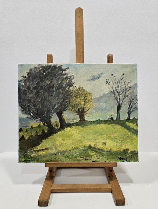 École Catalane (XX) - Après-midi calme, Antiek en Kunst, Kunst | Schilderijen | Klassiek
