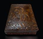 Sigarendoos - Leder, Hout