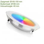 LED Downlight RGBW+CCT 12W | Ø150mm | Dimbaar | Milight, Ophalen of Verzenden, Nieuw