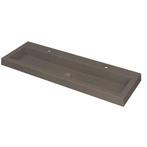 Ink Dock Wastafel Quartz met 2 kraangaten - Quartz beton -, Huis en Inrichting, Badkamer | Badkamermeubels, Verzenden, Nieuw, Wastafelkast