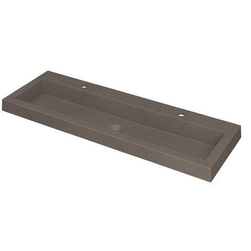 Ink Dock Wastafel Quartz met 2 kraangaten - Quartz beton -, Huis en Inrichting, Badkamer | Badkamermeubels, Wastafelkast, Nieuw