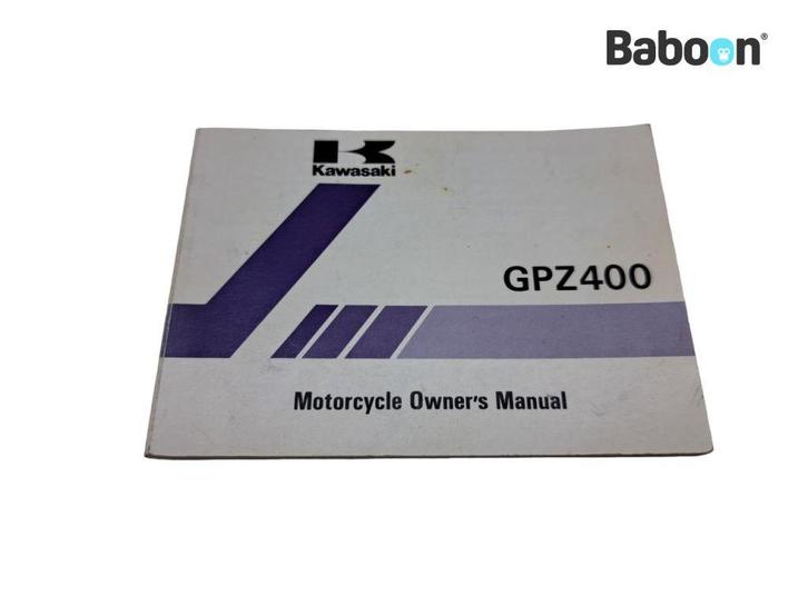 Instructie Boek Kawasaki GPZ 400 (GPZ400) English, Motoren, Onderdelen | Kawasaki, Gebruikt, Verzenden