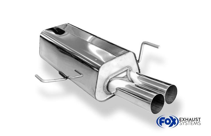 FOX Audi 80 Type B4 Sedan & Avant Achterdemper Ø63,5mm - 2x7, Auto-onderdelen, Uitlaatsystemen, Nieuw, Verzenden