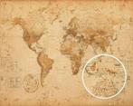 Poster Worl Map Antique Style 50x40cm, Verzenden, Nieuw, A1 t/m A3