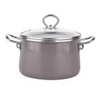 Silesia Izydor vintage hoogglans grijs 8 delige emaille, Ophalen of Verzenden, Nieuw