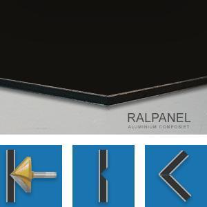 RAL 8022 ZWARTBRUIN  RALPANEL ACPXL - Aluminium Composiet, Doe-het-zelf en Verbouw, Platen en Panelen, Nieuw, Minder dan 20 mm