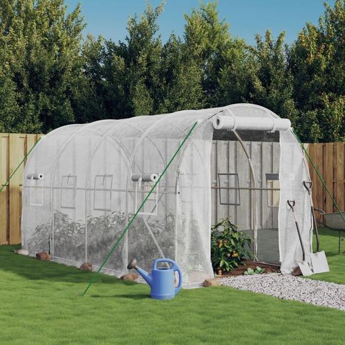 vidaXL Tuinkas met stalen frame 8 m² 4x2x2 m, Tuin en Terras, Kassen, Nieuw, Verzenden