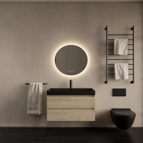 Badkamermeubelset Gliss Design Milan Met Lako Mat Zwarte, Doe-het-zelf en Verbouw, Sanitair, Bad, Nieuw, Ophalen of Verzenden