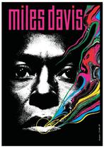 Posters - Poster Davis, Miles - Paarse letters, Verzenden, Zo goed als nieuw