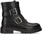 Posh by Poelman JOSIE Dames Bikerboot - Zwart - Maat 38, Kleding | Dames, Schoenen, Verzenden, Nieuw