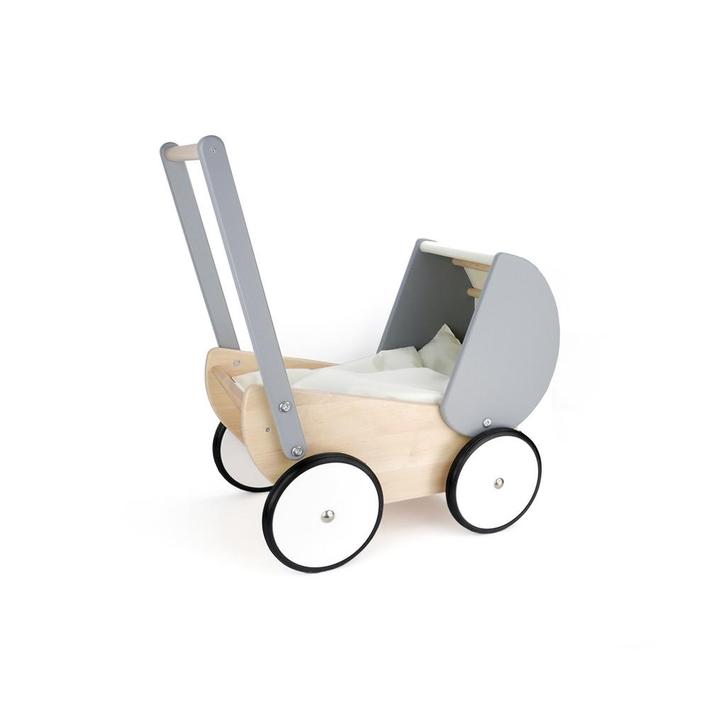 Bajo houten poppenwagen - grijs hou van €152,99 voor €107,10, Kinderen en Baby's, Speelgoed | Overig, Ophalen of Verzenden