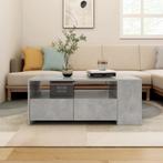 vidaXL Salontafel 102x55x42 cm bewerkt hout betongrijs, Huis en Inrichting, Tafels | Salontafels, 100 tot 150 cm, Verzenden, Nieuw